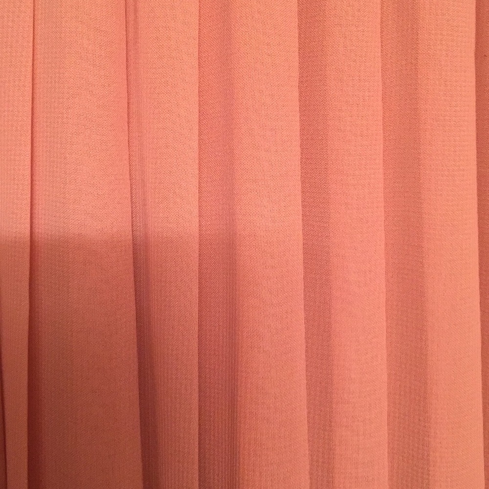 Peach Pleated Skirt - Picture 2 of 3